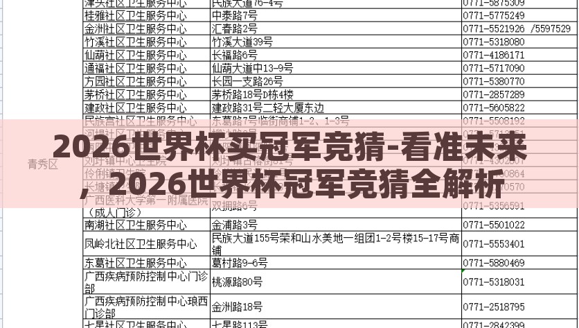 2026世界杯买冠军竞猜-看准未来，2026世界杯冠军竞猜全解析，2026世界杯冠军竞猜，预见未来，洞悉胜者之姿全解析