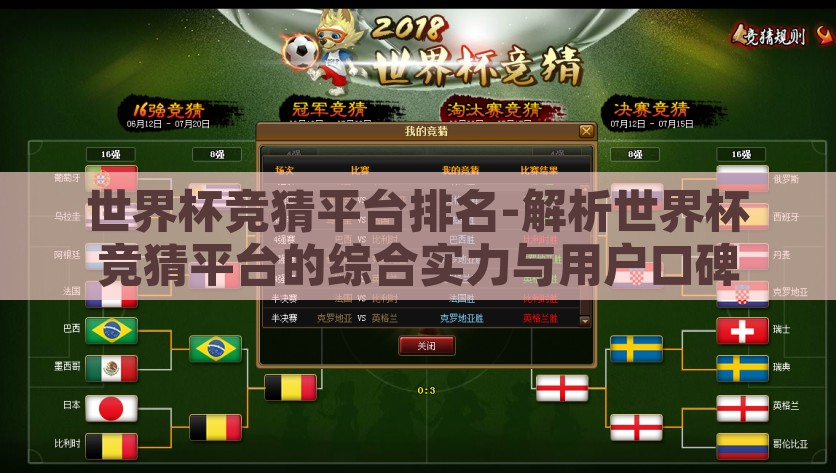 世界杯竞猜平台排名-解析世界杯竞猜平台的综合实力与用户口碑，解析2022世界杯竞猜平台，综合实力与用户口碑的排名总结
