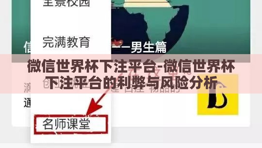 微信世界杯下注平台-微信世界杯下注平台的利弊与风险分析，微信世界杯下注平台，利弊风险全解析
