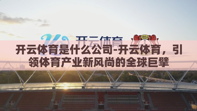 开云体育是什么公司-开云体育，引领体育产业新风尚的全球巨擘，开云体育，引领全球体育产业新风尚的全球巨头