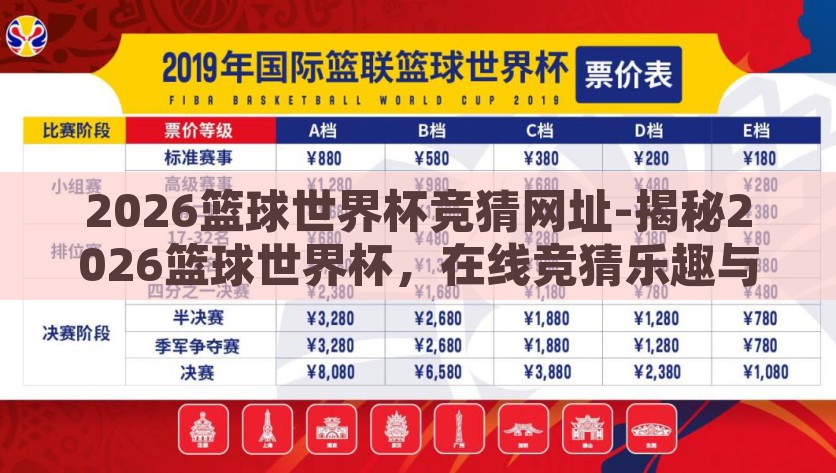 2026篮球世界杯竞猜网址-揭秘2026篮球世界杯，在线竞猜乐趣与风险并存，2026篮球世界杯，在线竞猜——乐趣风险并存