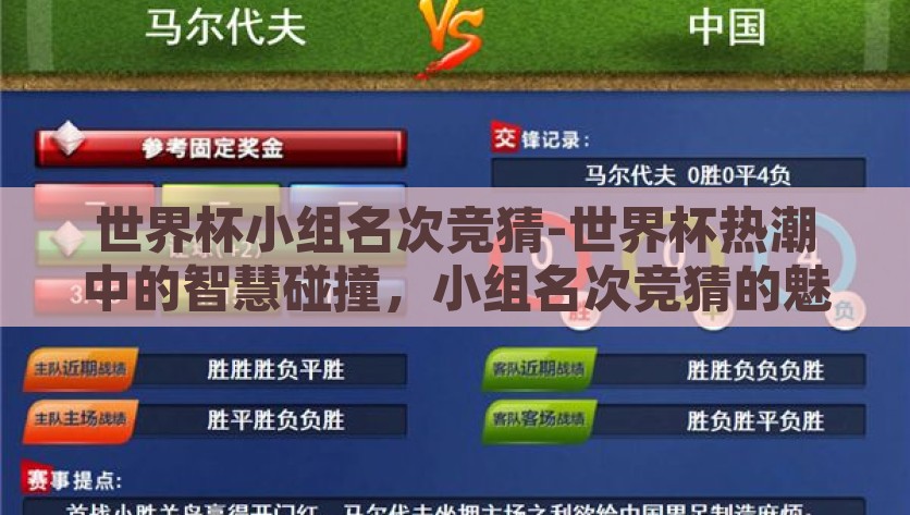 世界杯小组名次竞猜-世界杯热潮中的智慧碰撞，小组名次竞猜的魅力，世界杯小组名次竞猜，热潮中的智慧碰撞与魅力