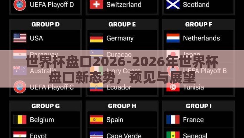 世界杯盘口2026-2026年世界杯盘口新态势，预见与展望，解读2026-2026年世界杯新盘口，预见与展望
