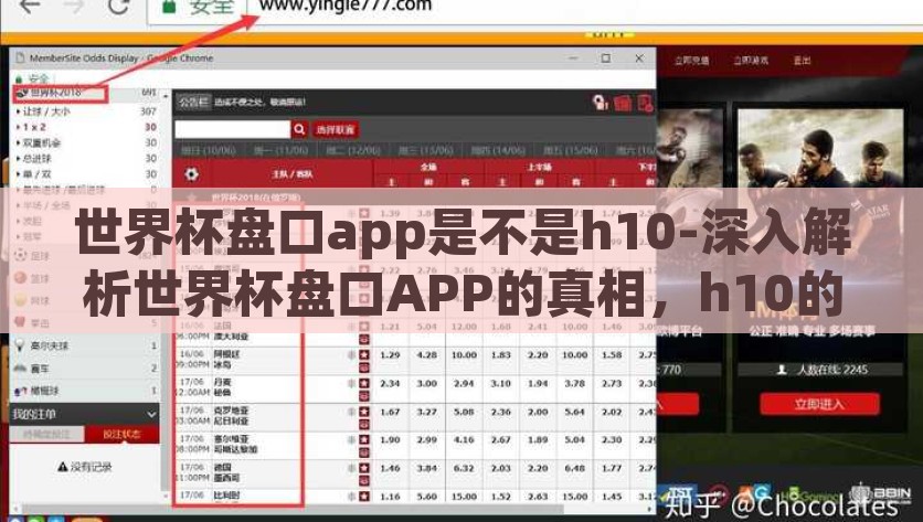 世界杯盘口app是不是h10-深入解析世界杯盘口APP的真相，h10的真相在这里，揭秘h10在世界杯盘口APP，蕴藏的秘密与风险