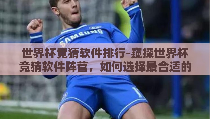 世界杯竞猜软件排行-窥探世界杯竞猜软件阵营，如何选择最合适的平台，洞悉2023世界杯竞猜软件阵营，六招教你挑选最佳平台